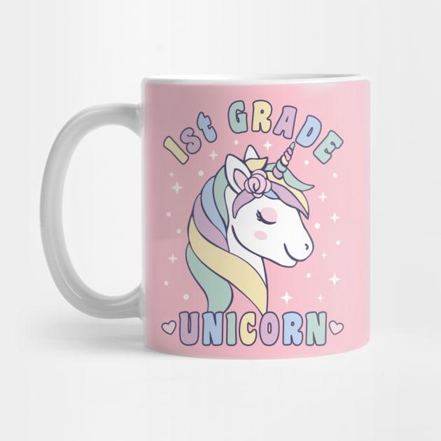 1st Grade Girls 1st Grade Unicorn by FloraLi